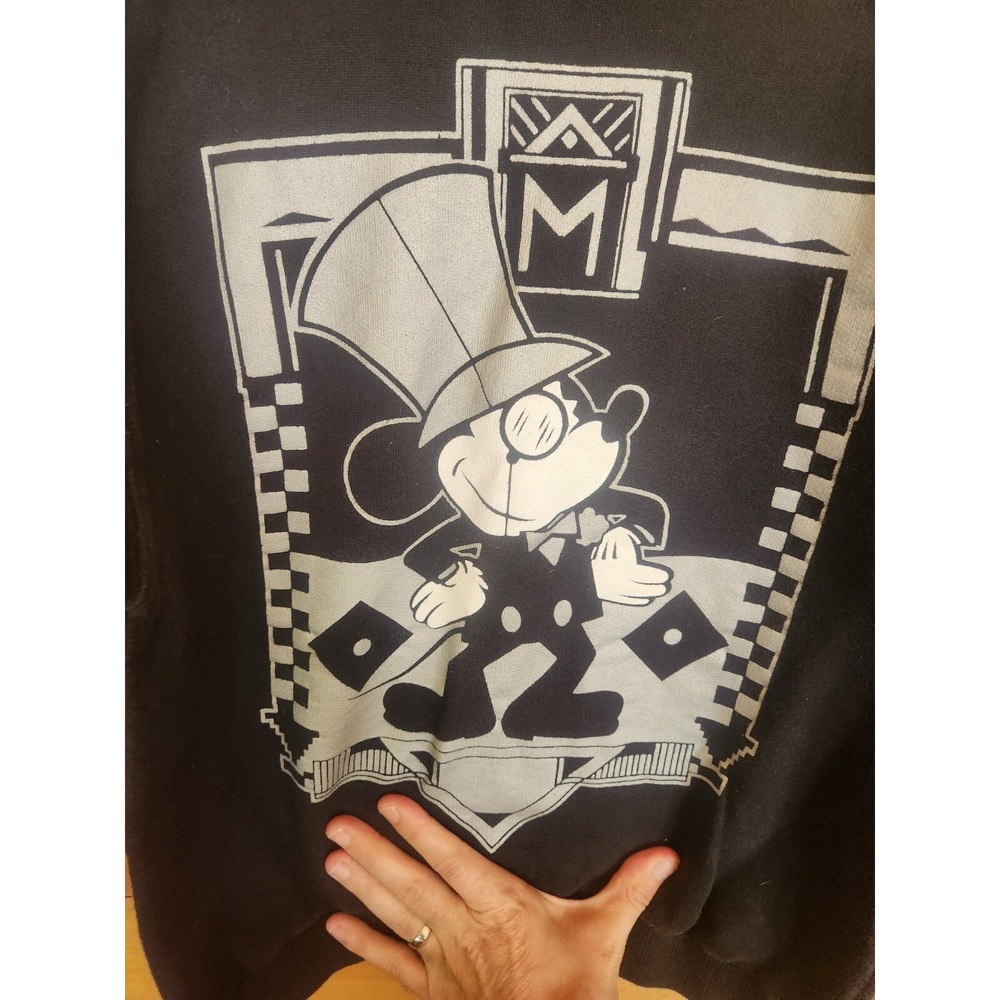 Vintage Authentic Mickey‎ & Co By J.G. Hook Disney Pullover Sweater 10/12 Black - Picture 2 of 3